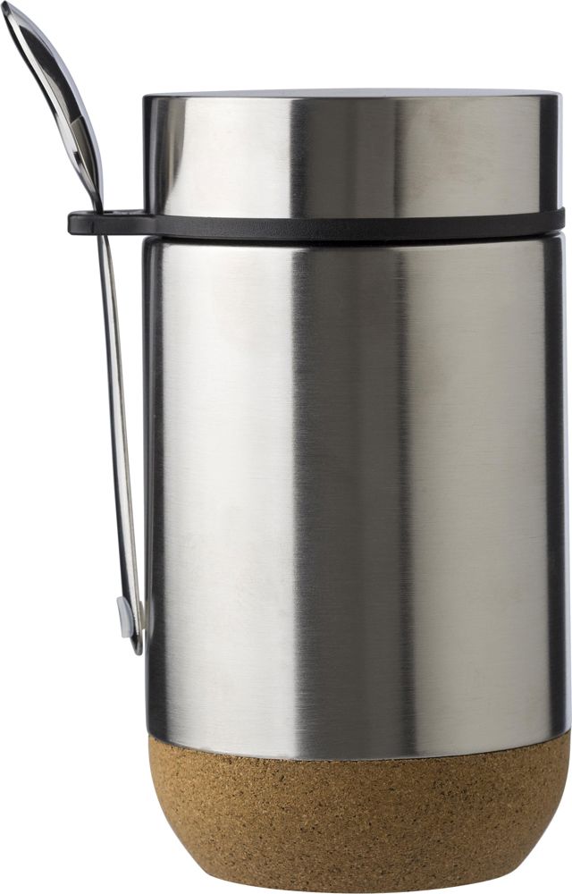 Dubbelwandige lunchpot Nash - voor bedrijven en relatiegeschenken - zilver