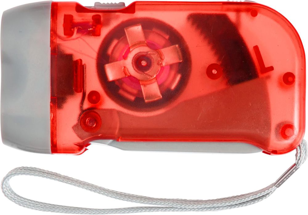 ABS dynamo zaklamp Tristan - kopen of bedrukken - Rood