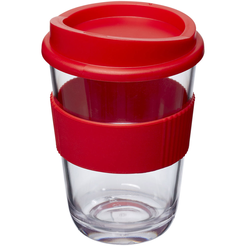 Americano® Cortado 300 ml beker met grip - voor bedrijven en relatiegeschenken - Rood