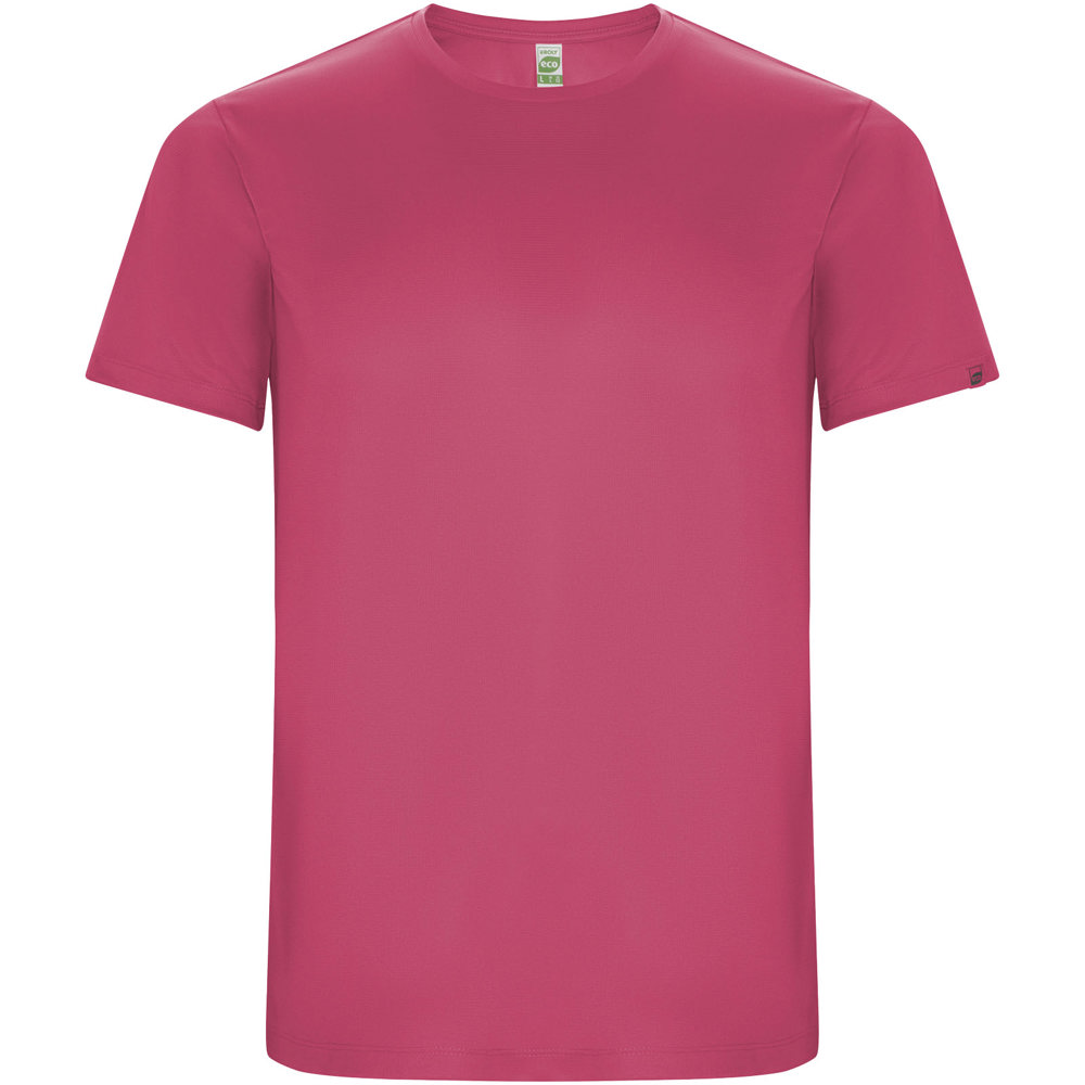 Imola sportshirt met korte mouwen voor kinderen - voor bedrijven en relatiegeschenken - Roze fluor