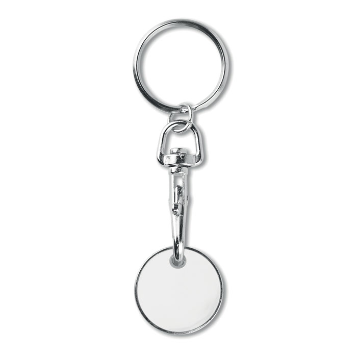 TOKENRING - Winkelwagenmuntje - voor bedrijven en relatiegeschenken - wit