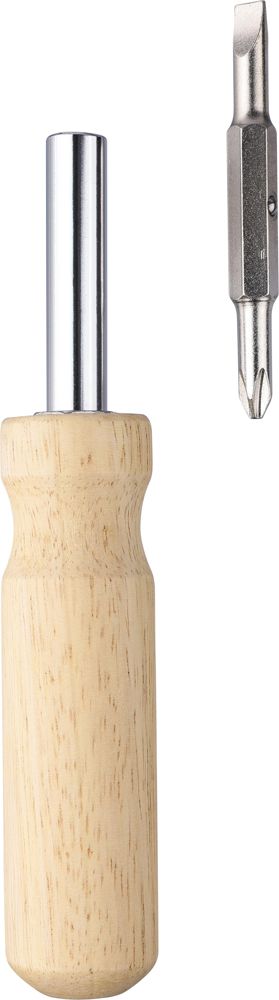 Rubberhout schroevendraaierset Leni