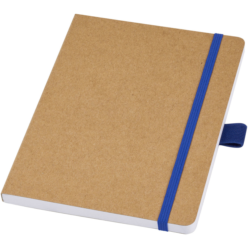 Berk notitieboek van gerecycled papier - voor bedrijven en relatiegeschenken - Blauw