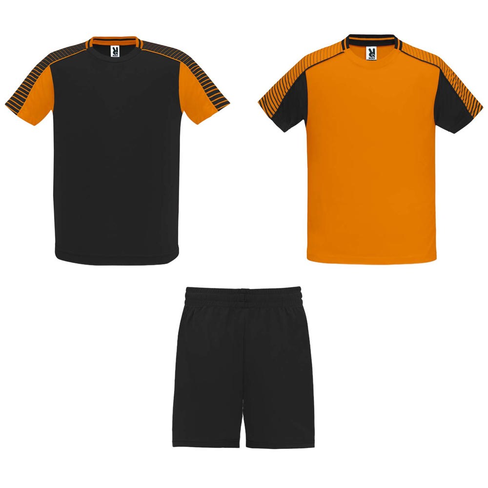 Juve unisex sportset - met logo of onbedrukt bestellen - Oranje, Zwart
