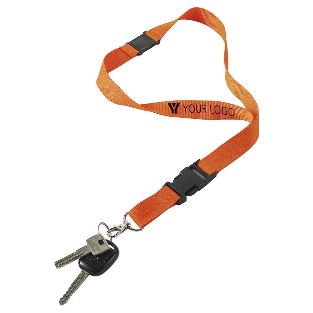 Polyester (300D) keycord Bobbi - met logo of onbedrukt bestellen