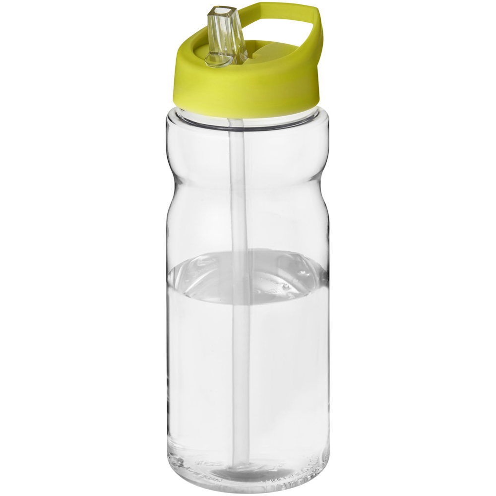 H2O Active® Base 650 ml bidon met fliptuitdeksel - met logo of onbedrukt bestellen - Transparent, Lime