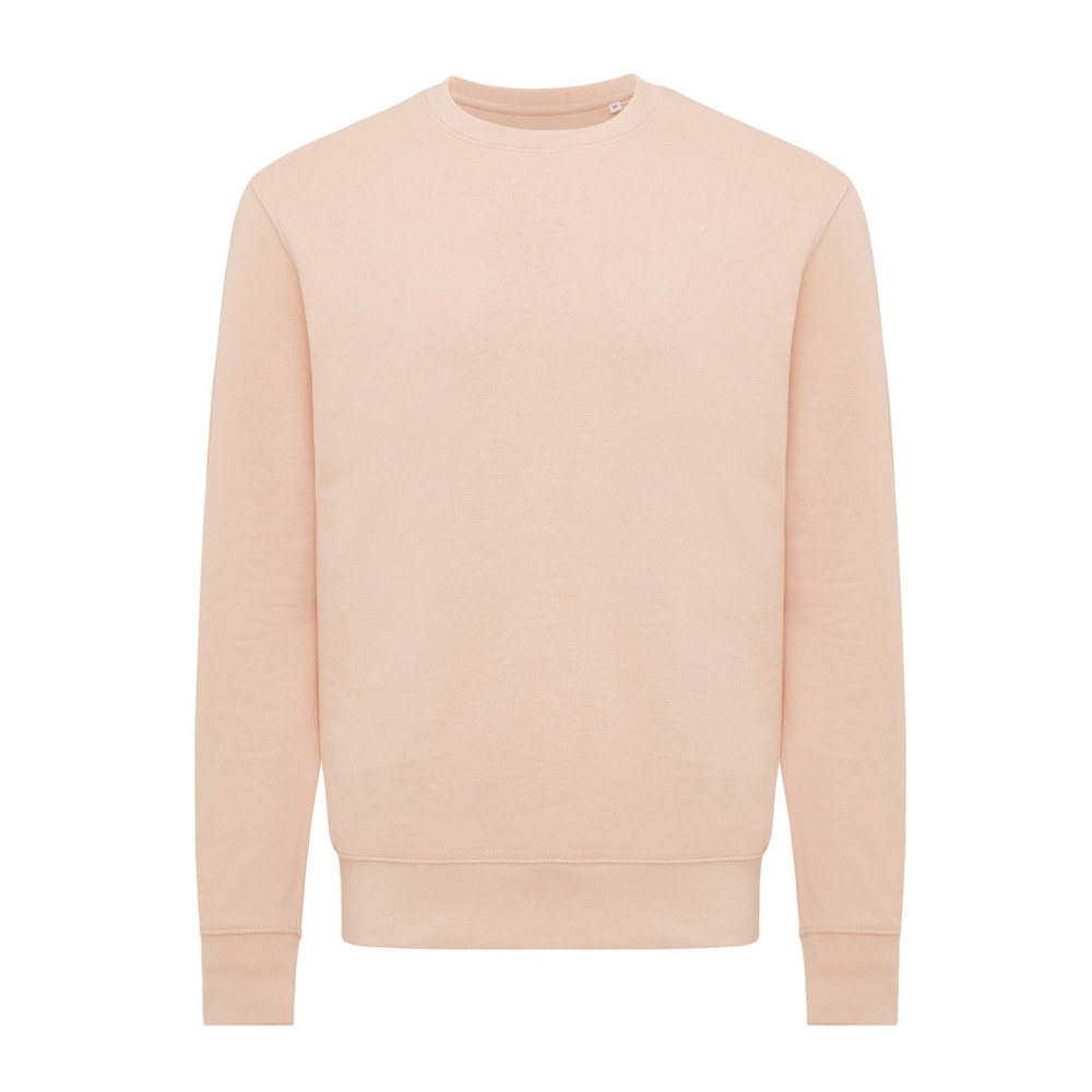 IQONIQ Etosha lichtgewicht gerecycled katoen sweater - kopen of bedrukken - peach nectar (± PMS 14-1314 TCX)