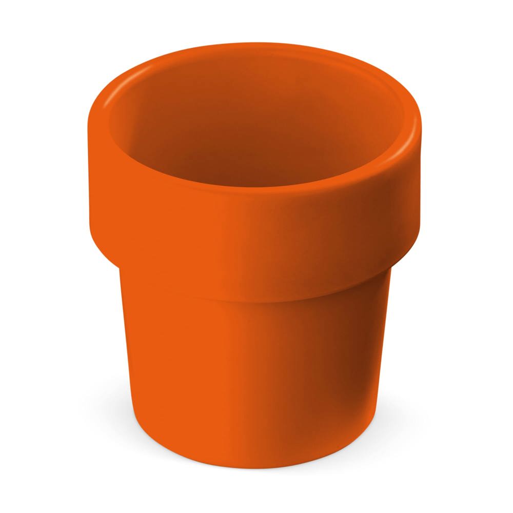 Hot-but-cool beker met basilicum zaadjes - kopen of bedrukken - oranje
