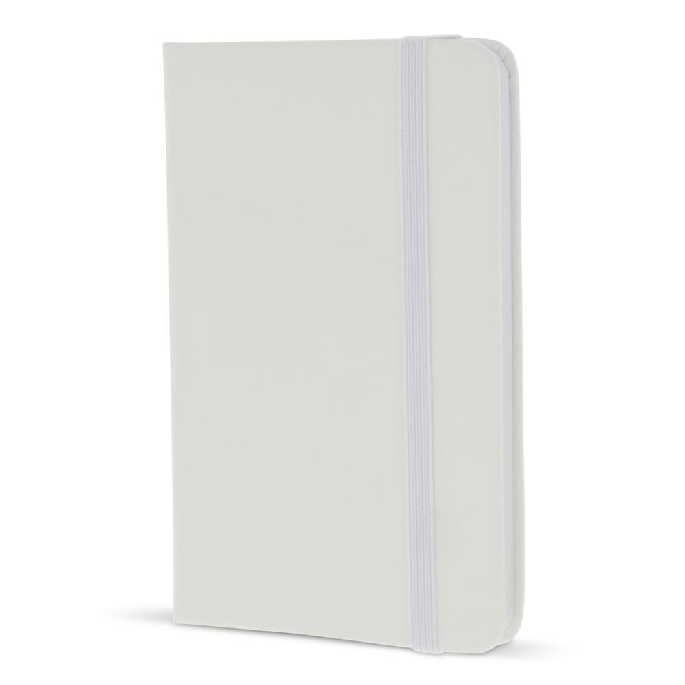 A6-notitieboek van PU - met logo of onbedrukt bestellen - Wit