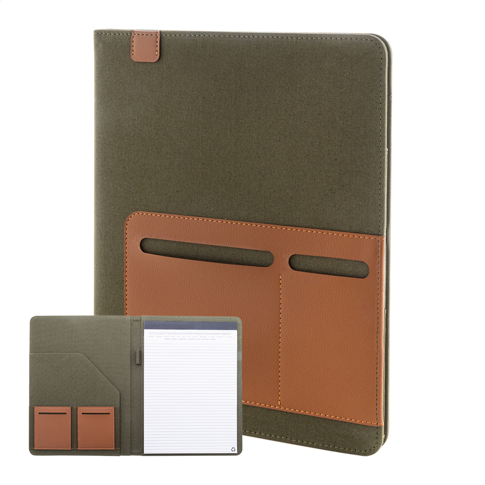 Capudo A4 - gerecyclede cava's documentmap - voor bedrijven en relatiegeschenken - Groen