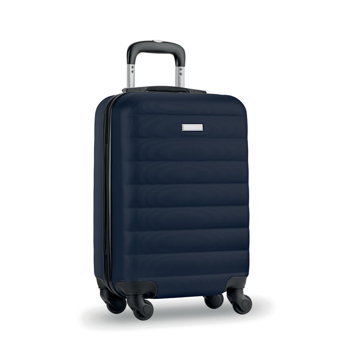 BUDAPEST - ABS trolley, 20 inch - kopen of bedrukken - Marineblauw