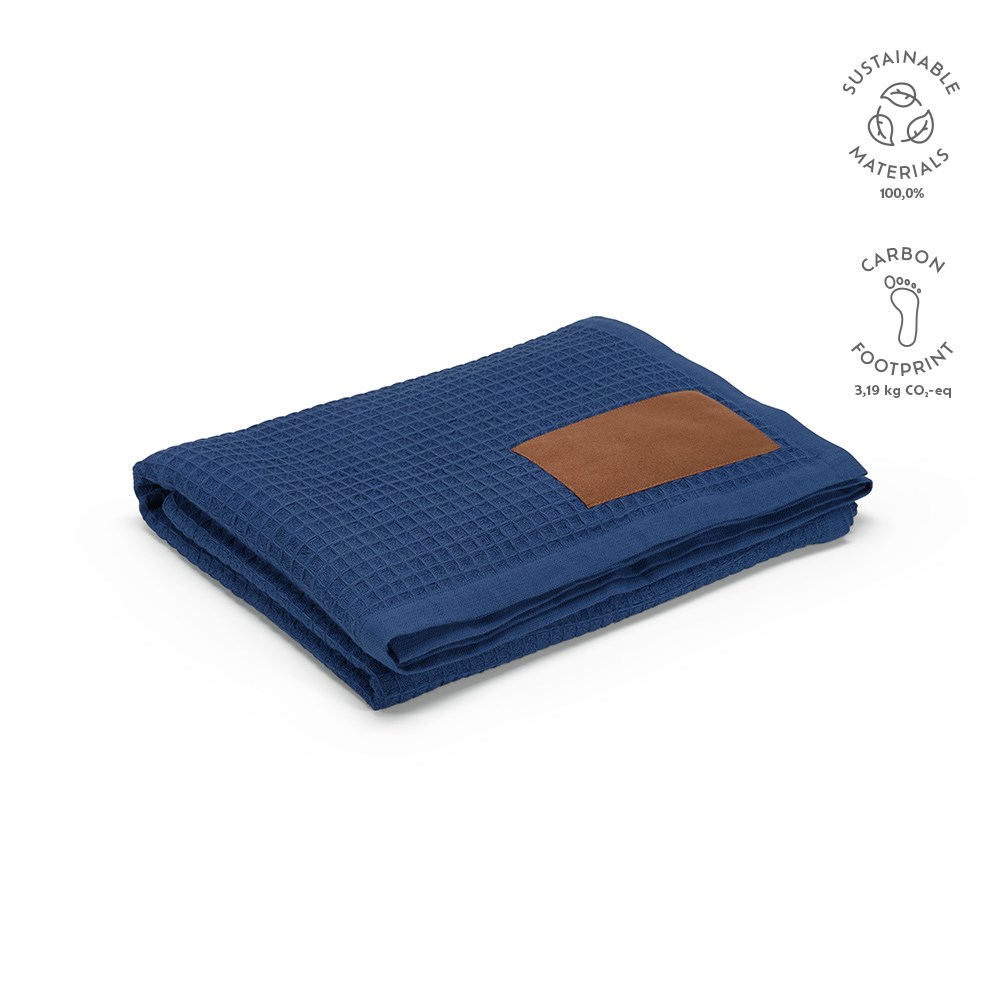 Giotto Deken Gerecycled Katoen 200 grams - kopen of bedrukken - blauw