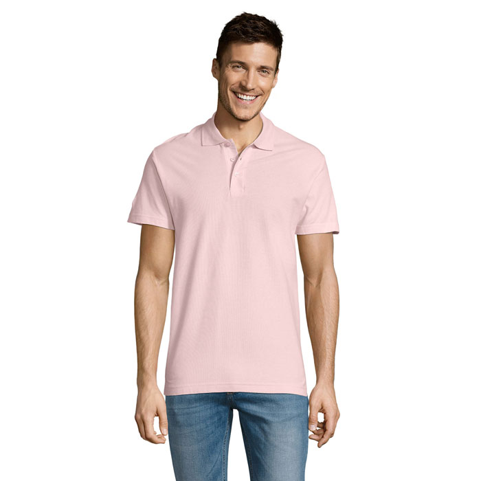 SUMMER II - SUMMER II HEREN Polo 170g - voor bedrijven en relatiegeschenken - roze