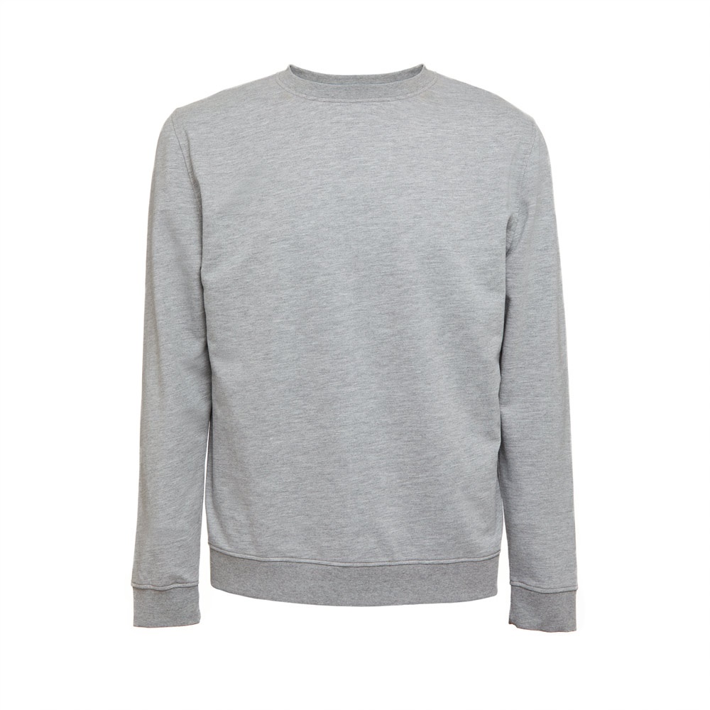 THC COLOMBO. Sweatshirt (unisex) in Italiaanse badstof zonder sluiting - voor bedrijven en relatiegeschenken - Heide licht grijs