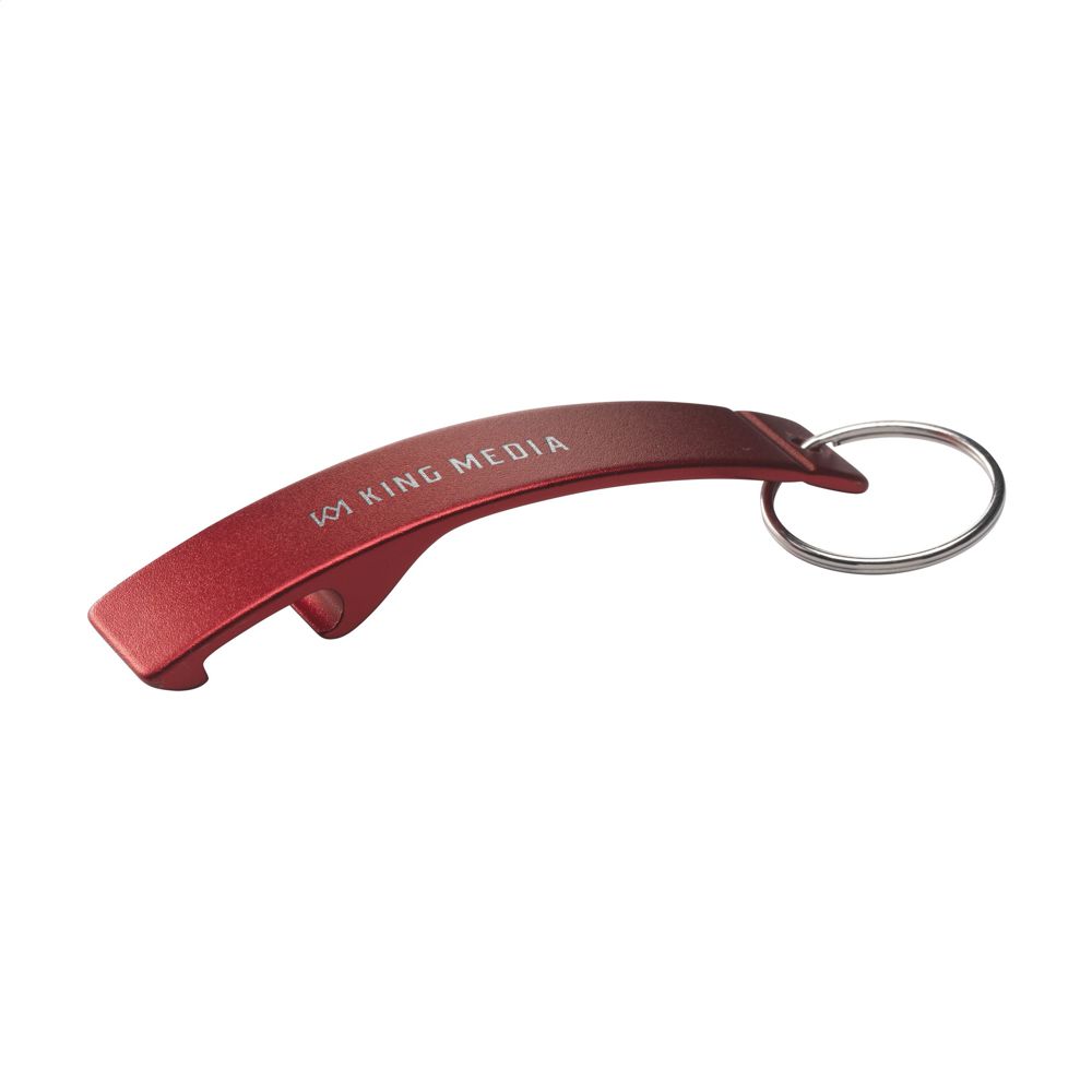 Alu Opener GRS Recycled - met logo of onbedrukt bestellen - Rood