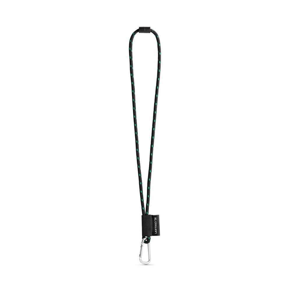 75091. Lanyard Nautic Long Set. Standaard modellen - met logo of onbedrukt bestellen - Zwart, Groen