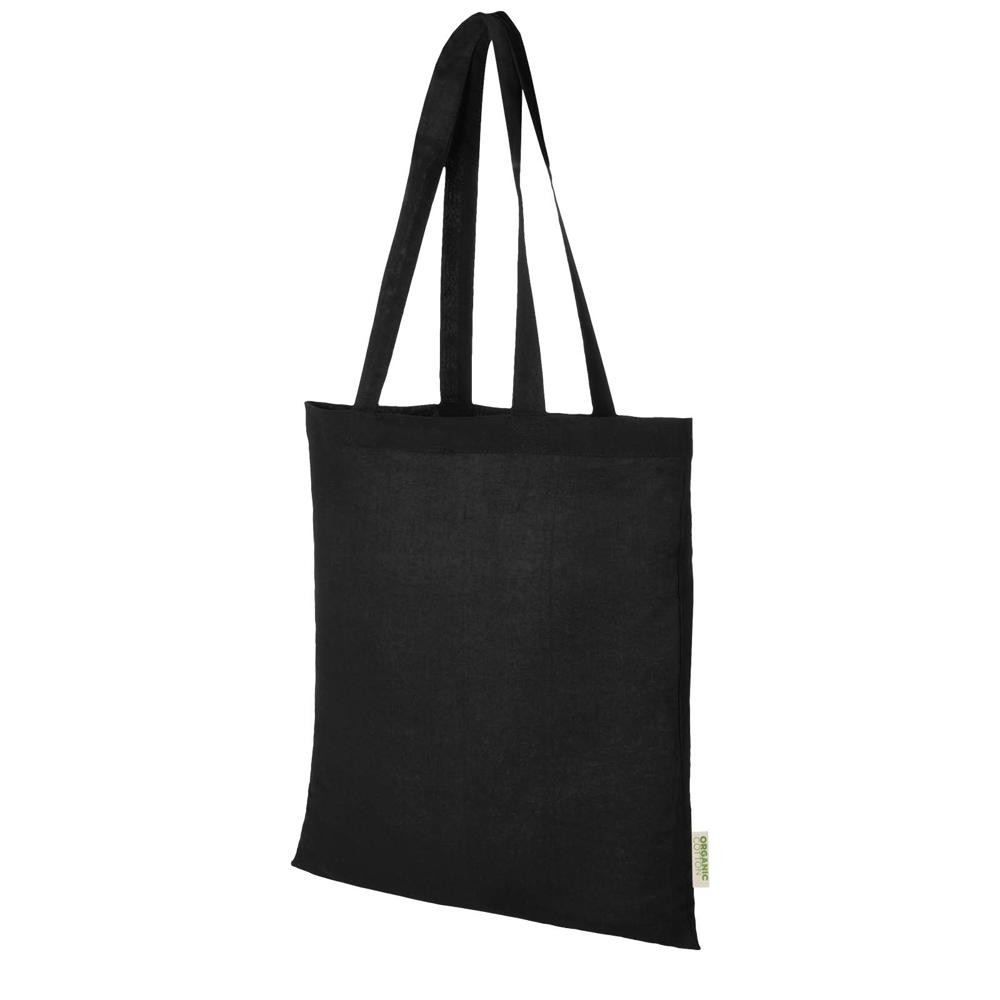 Odisha 140 g/m² OCS biologisch katoenen draagtas 7L - voor bedrijven en relatiegeschenken - Zwart
