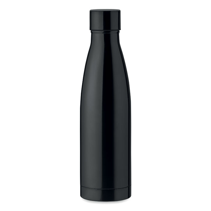 BELO BOTTLE - Dubbelwandige drinkfles 500 ml - voor bedrijven en relatiegeschenken - Zwart