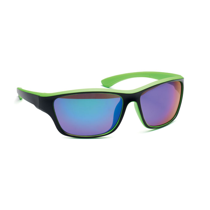 YUMA - Gespiegelde sportzonnebril UV400 - kopen of bedrukken - Limoen