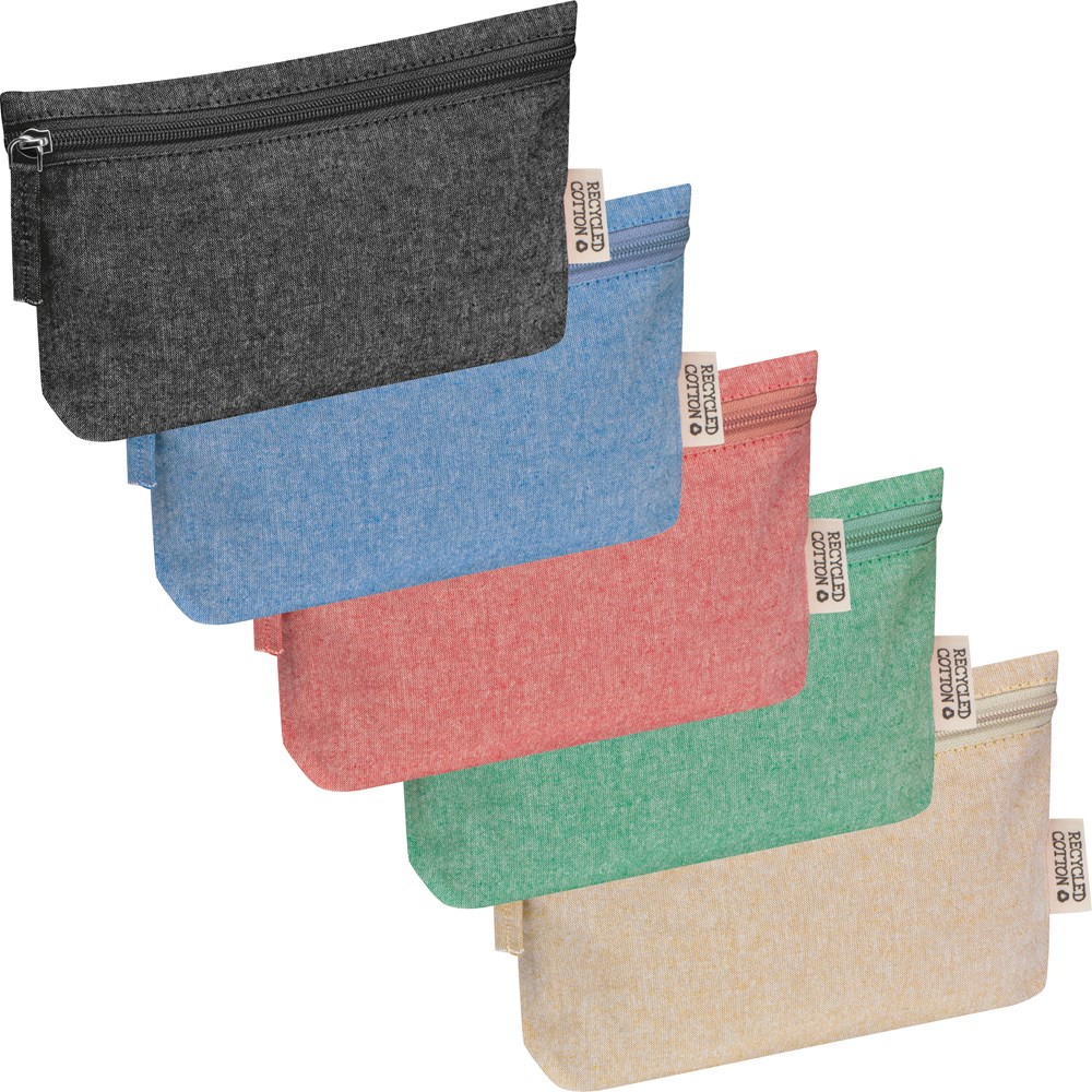 Katoenen tasje met rits - met logo of onbedrukt bestellen