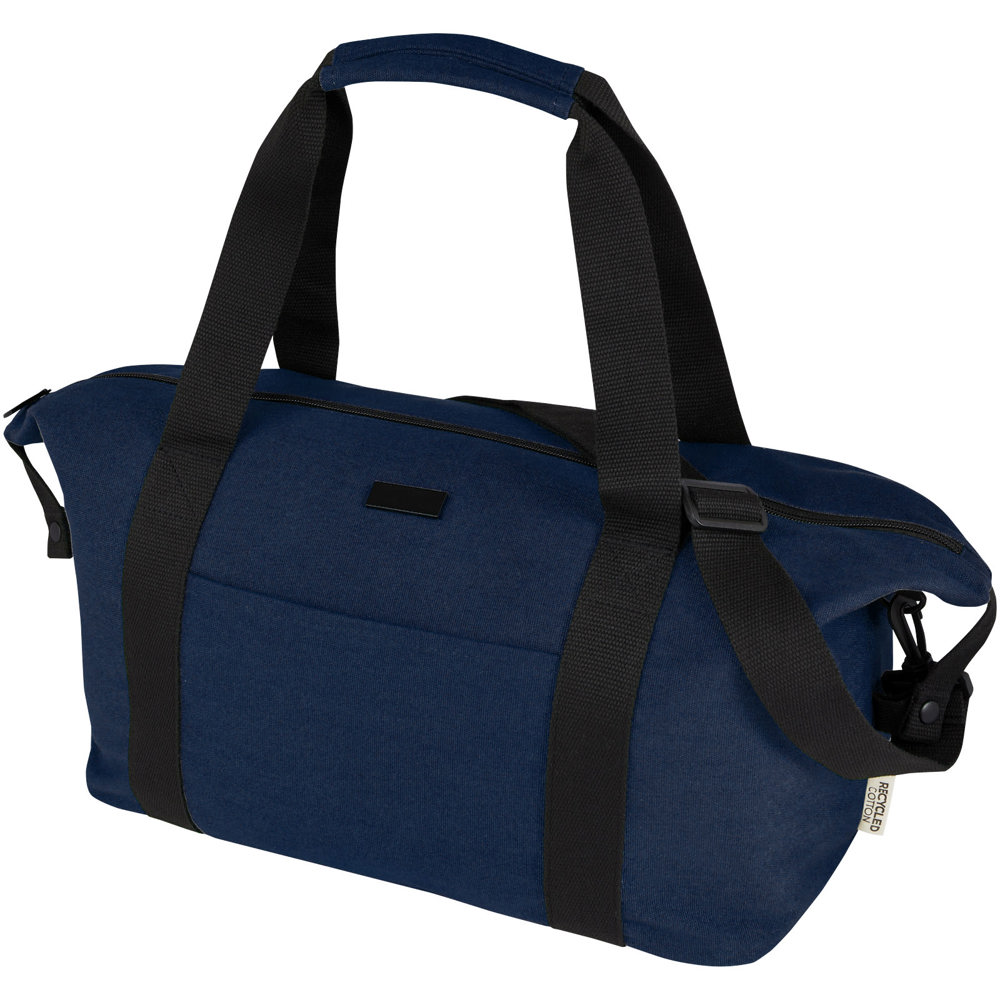Joey GRS gerecyclede canvas duffel bag, 25 l - bedrukt of onbedrukt verkrijgbaar - Marineblauw
