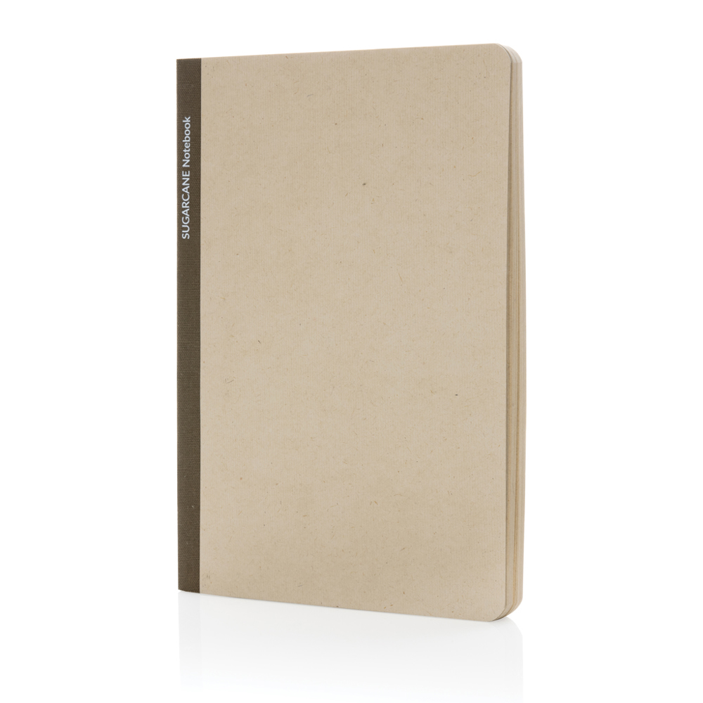 Stylo suikerrietpapier A5 notitieboek - voor bedrijven en relatiegeschenken - bruin (± PMS 7769)
