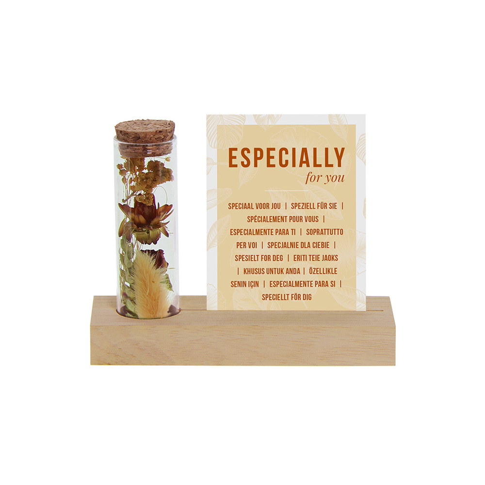 Dried Flowers - Cardholder & tube - met logo of onbedrukt bestellen - oranje