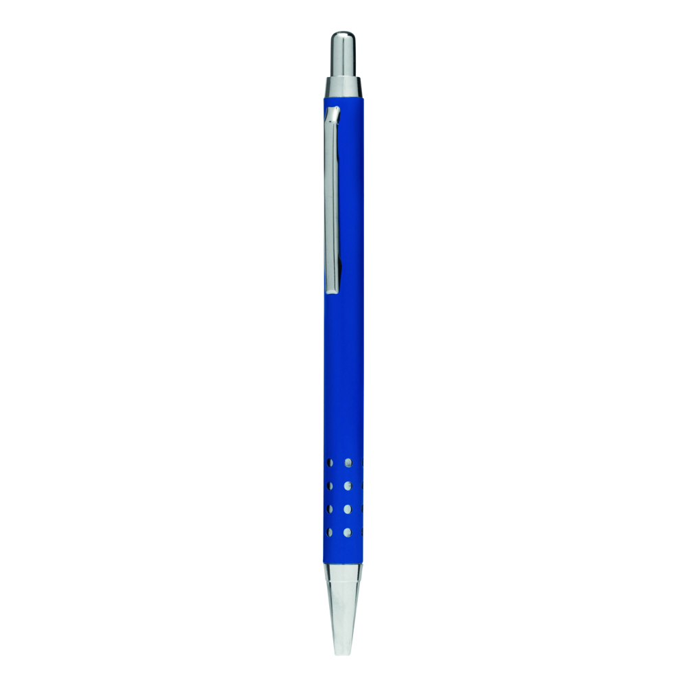 BUKAREST - Aluminium balpen - voor bedrijven en relatiegeschenken - blauw