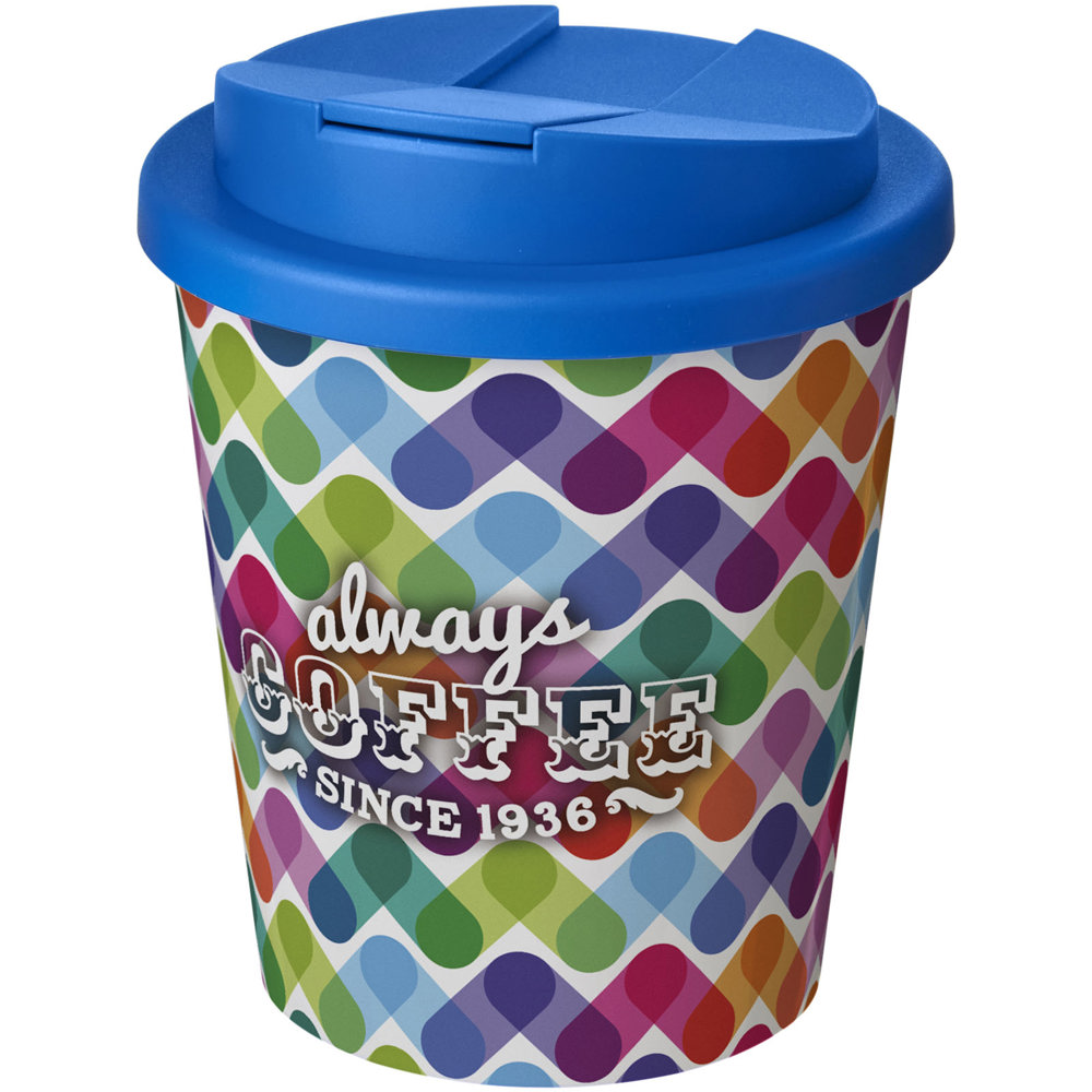 Brite-Americano® Espresso 250 ml geïsoleerde beker - met logo of onbedrukt bestellen - Wit, Middenblauw