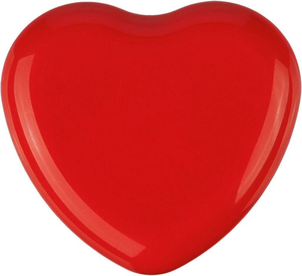PP hartvormig lippenbalsem potje Ilja - met logo of onbedrukt bestellen - Rood