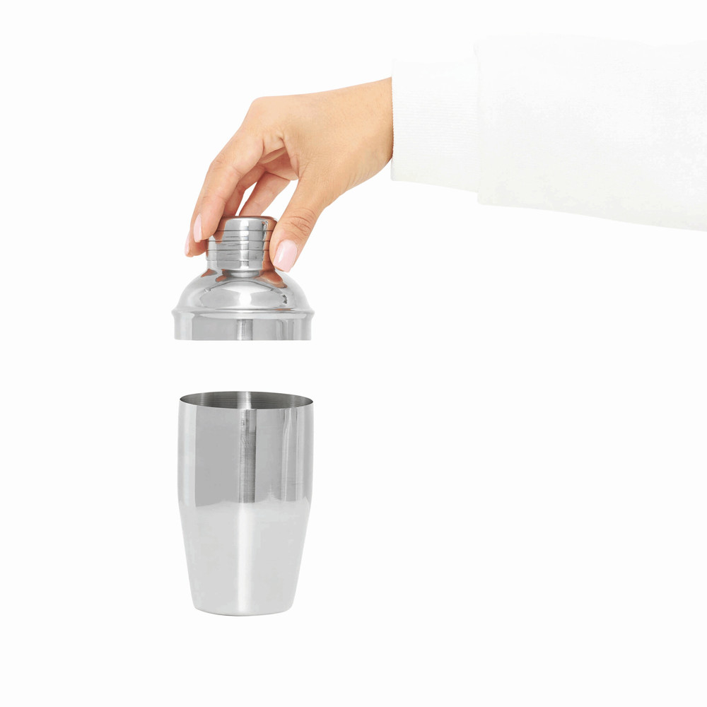 HAPPY HOUR - Cocktail shaker van roestvrij staal - voor bedrijven en relatiegeschenken