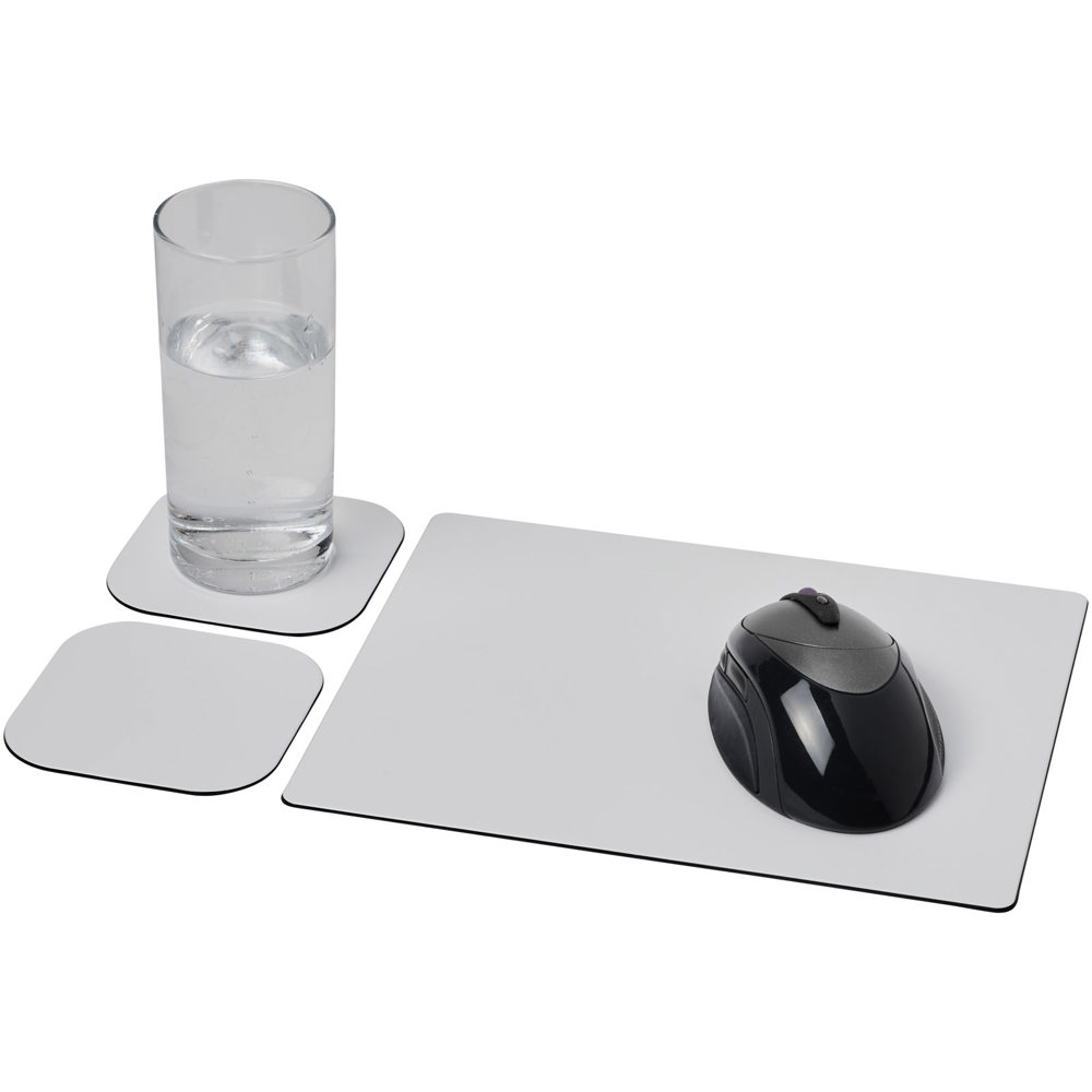 Brite-Mat® combiset 3 van muismat en onderzetter - kopen of bedrukken