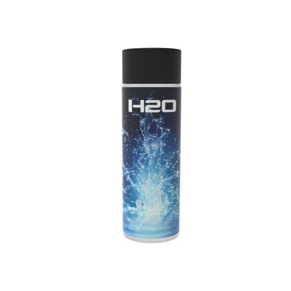 H2O Bottle- Zwart- 500 ml