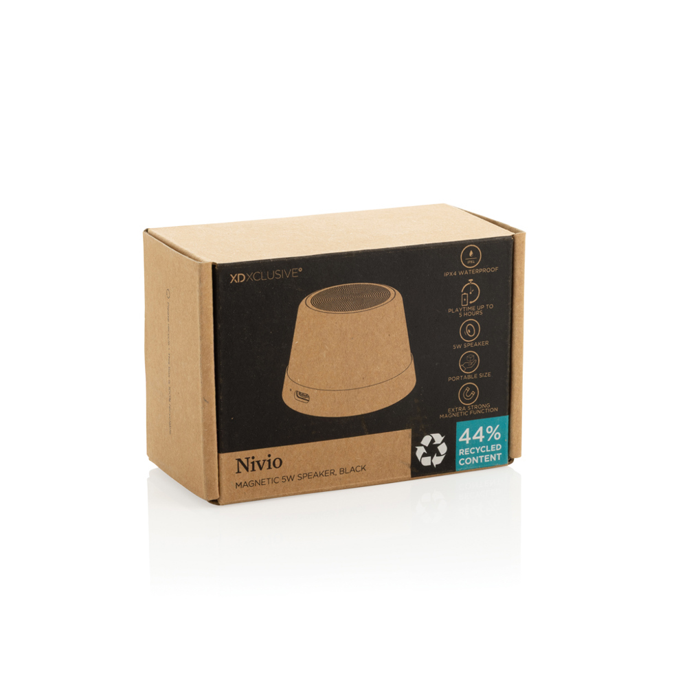 Nivio RCS gerecycled aluminum magnetische 5W Speaker