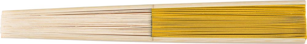 Bamboe handwaaier Elio - kopen of bedrukken - Geel