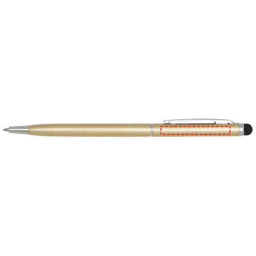Ore aluminium balpen met stylus (blauwe inkt)