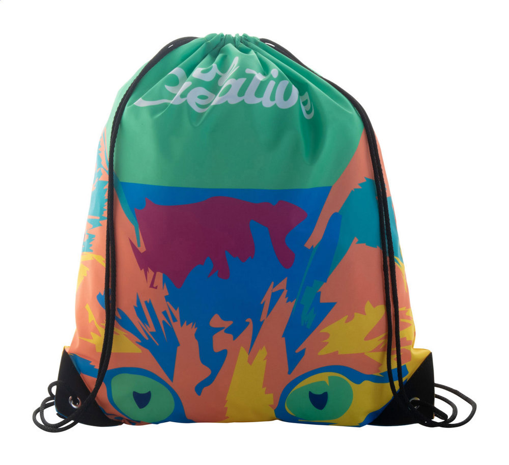 CreaDraw Plus - custom made tas met trekkoordsluiting - kopen of bedrukken - Zwart/Wit