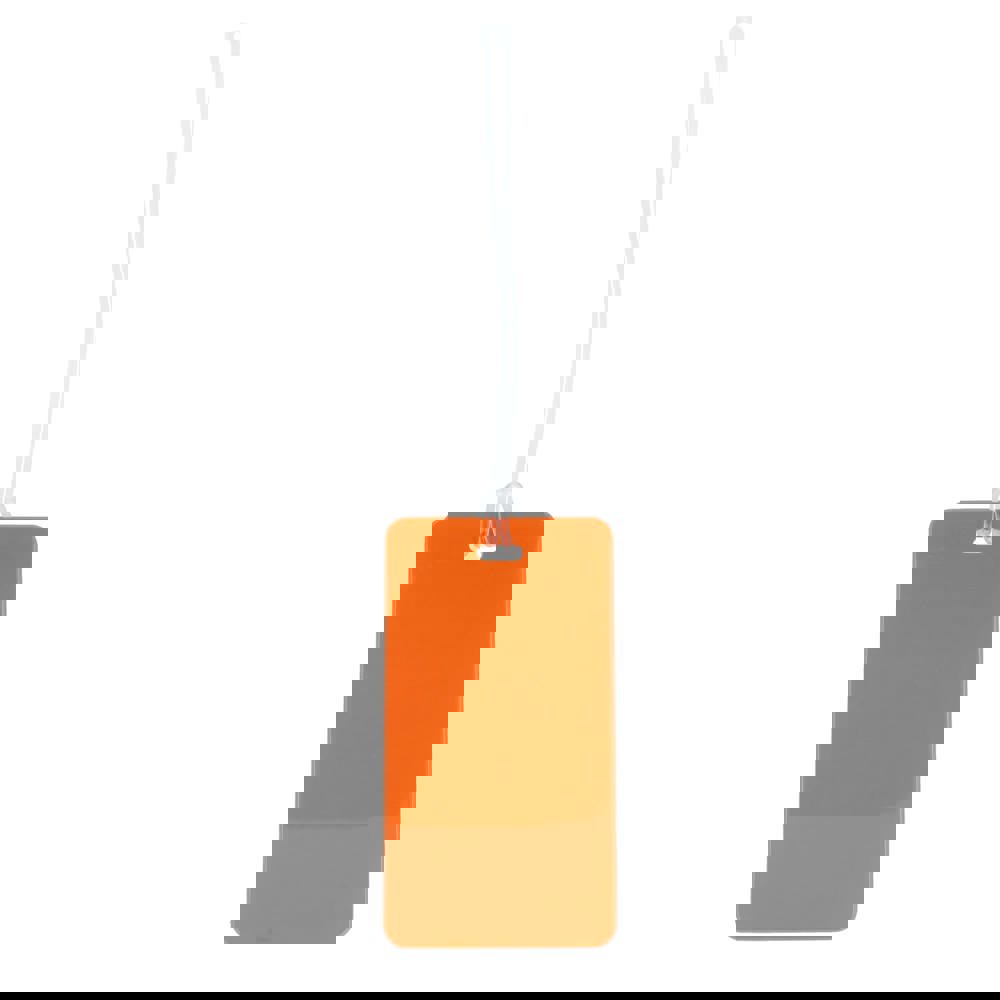 Bagagelabel - bedrukt of onbedrukt verkrijgbaar - oranje