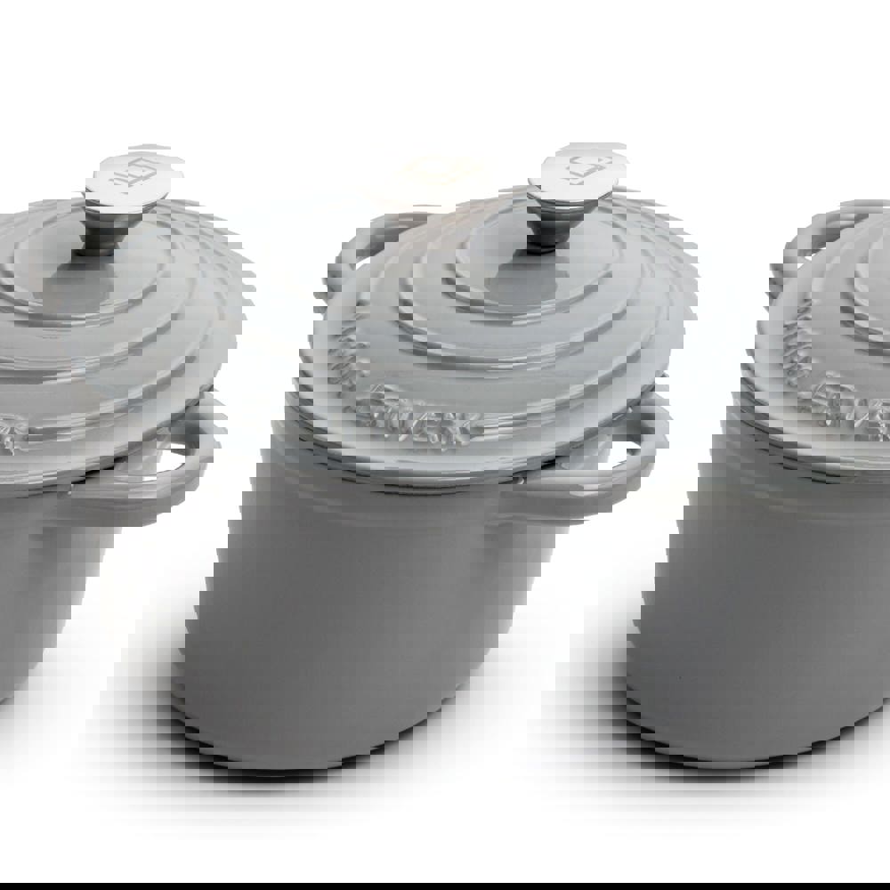 Orrefors Jernverk grote geëmailleerde braadpan 5L - voor bedrijven en relatiegeschenken - Licht Grijs