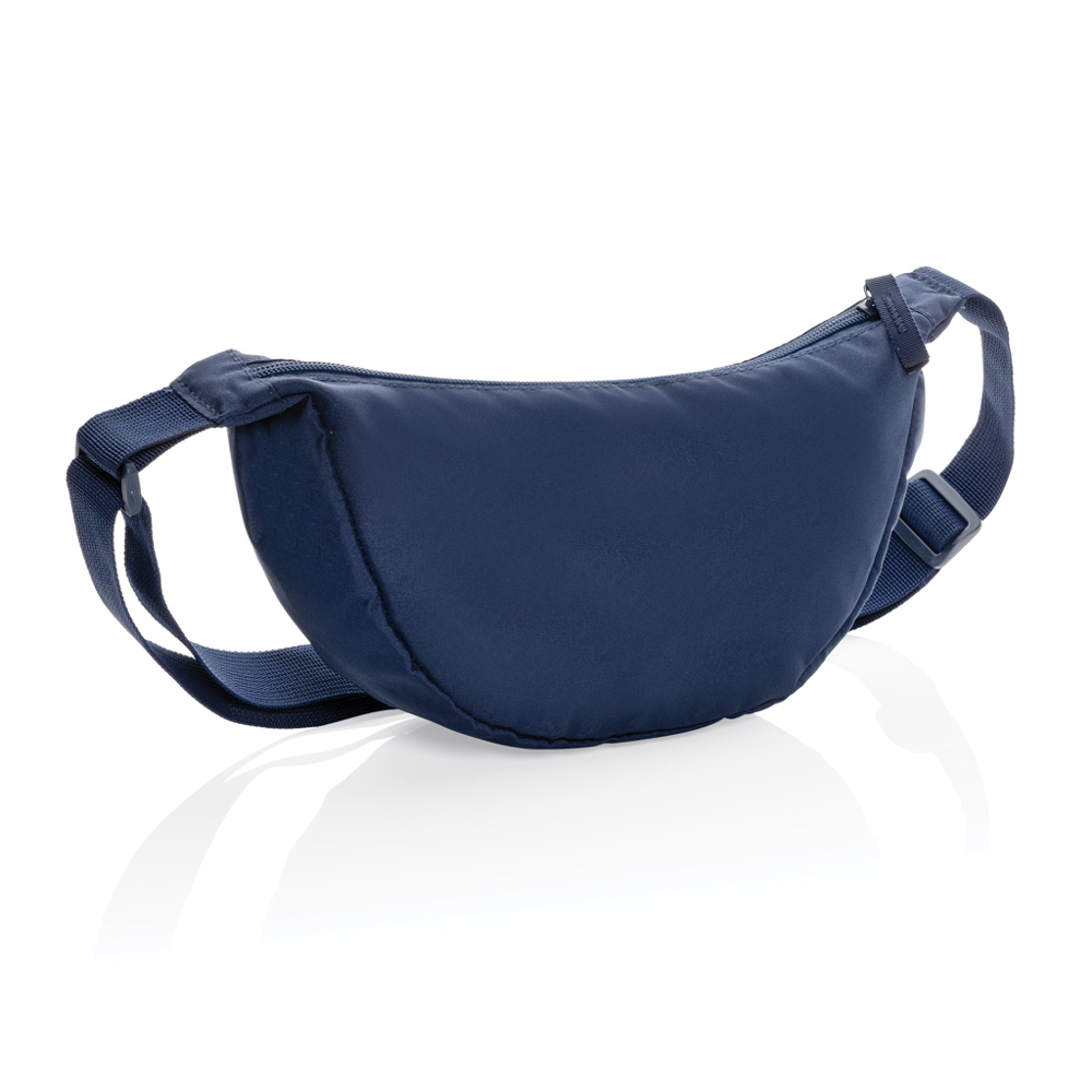 Crescent AWARE™ RPET halve maan sling bag - voor bedrijven en relatiegeschenken - donkerblauw (± PMS 4280C)