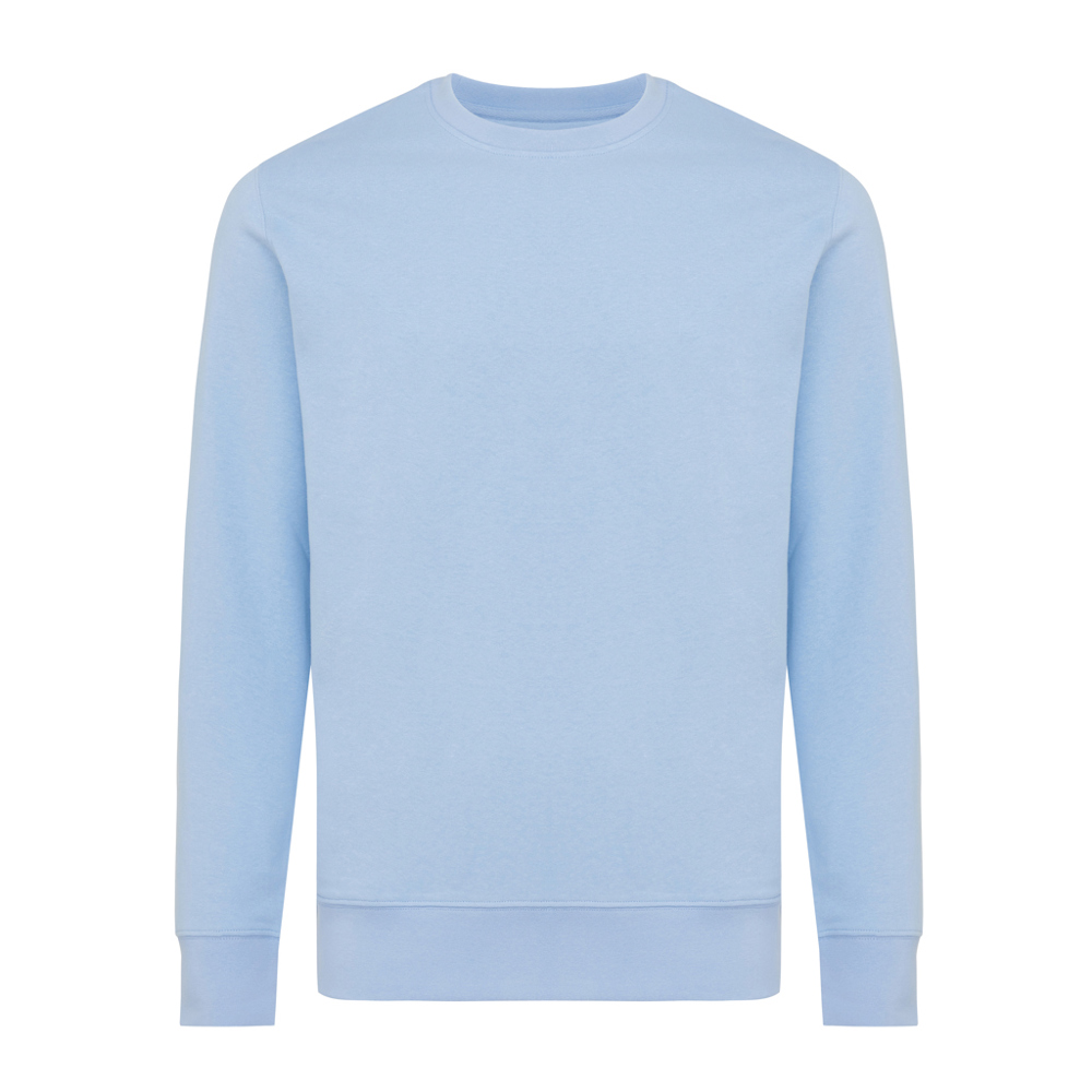IQONIQ Etosha lichtgewicht gerecycled katoen sweater - kopen of bedrukken - sky blue (± PMS 15-3930 TCX)