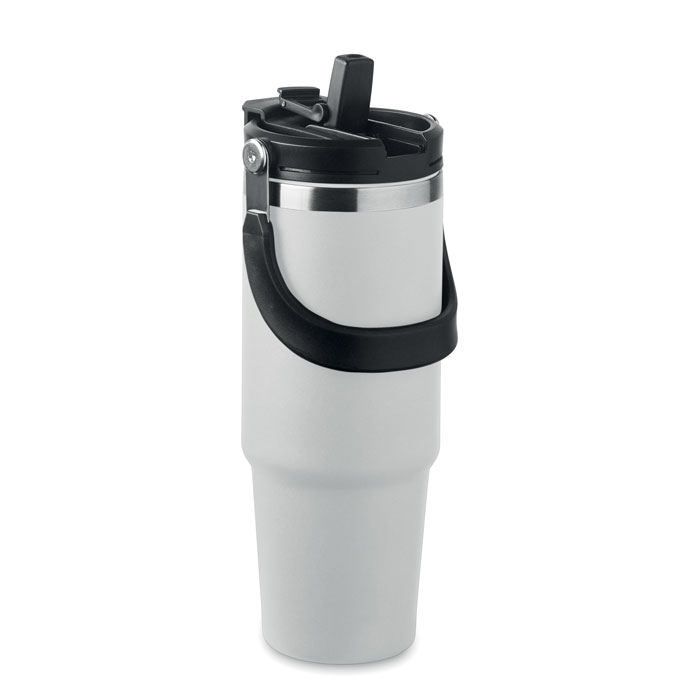 SUMA HAND - Dubbelwandige beker 850ml - voor bedrijven en relatiegeschenken - Wit
