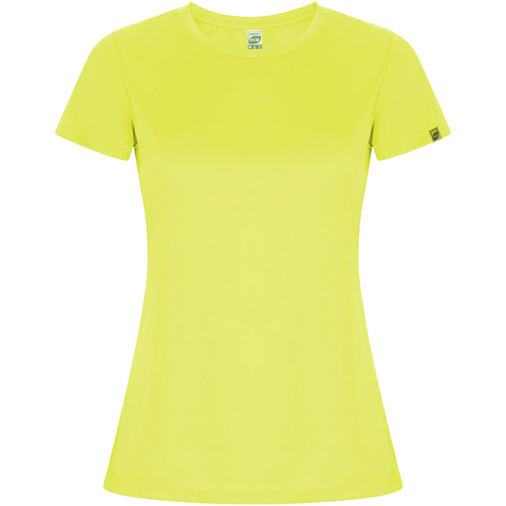 Imola sportshirt met korte mouwen voor dames - met logo of onbedrukt bestellen - Fluorgeel