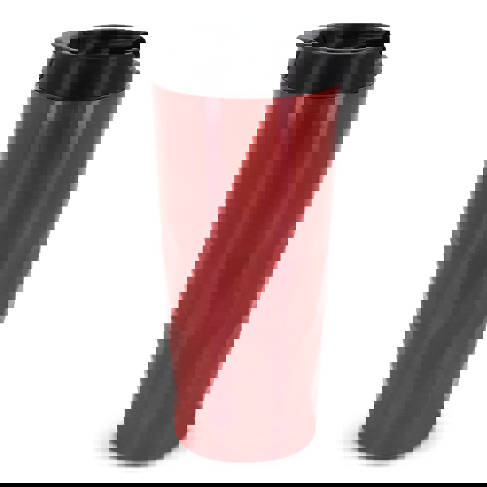 Thermobeker diamant 450ml - met logo of onbedrukt bestellen - rood