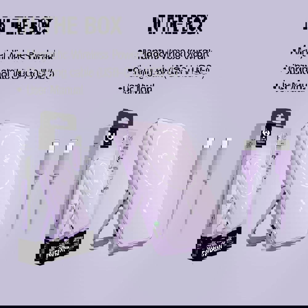 Fresh 'n Rebel Draadloze Powerbank 10000mAh Geschikt voor MagSafe 