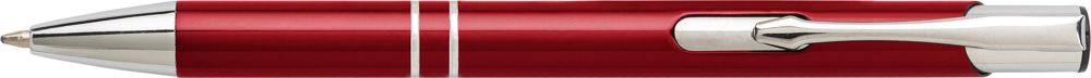 Aluminium balpen Delia - bedrukt of onbedrukt verkrijgbaar - Rood