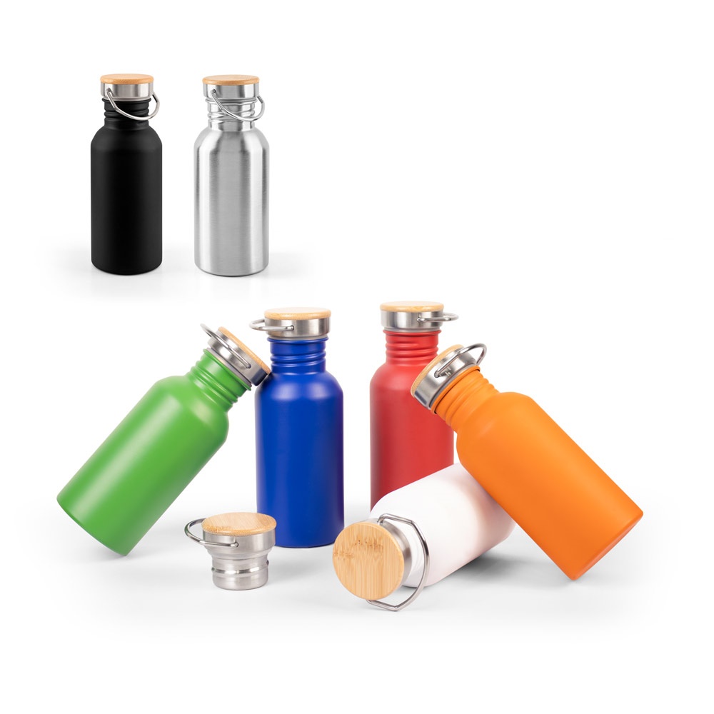 EWING. Enkelwandige roestvrijstalen fles (90% gerecycled) - kopen of bedrukken