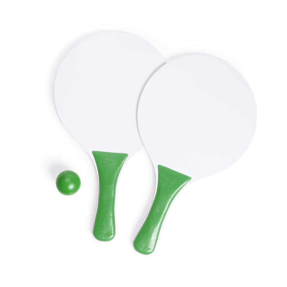 Negril - strandtennis - bedrukt of onbedrukt verkrijgbaar - groen/wit