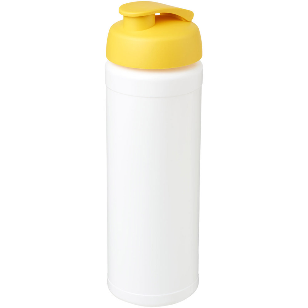 Baseline® Plus grip 750 ml sportfles met flipcapdeksel - kopen of bedrukken - Wit, Geel