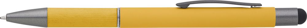 Aluminium balpen Jett - bedrukt of onbedrukt verkrijgbaar - Geel